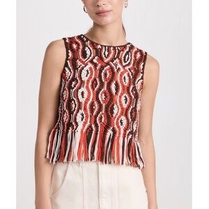 NWOT SEA New York Knit Macrame Sleeveless Drew Top